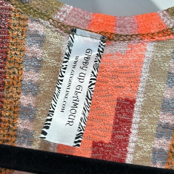 Giddy up glamour south western bohemian Aztec duster vest women’s size 1x - Picture 6 of 10